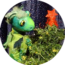 Der kleine Drache feiert Weihnachten